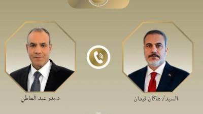  اتصال هاتفي بين وزير الخارجية ونظيره التركي