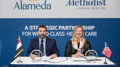 ألاميدا للرعاية الصحية و هيوستن ميثوديست توقعان شراكة استراتيجية لخدمة القطاع الصحي في مصر 