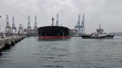 ميناء دمياط يستقبل أكبر حمولة بضائع عامة في تاريخه