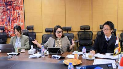 نائبة وزيرة التضامن الاجتماعي تلتقي فريق هيئة التعاون الدولي اليابانية «جايكا»