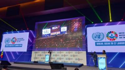 سويلم يشارك في الجلسة الافتتاحية للاجتماع التحضيري رفيع المستوى لمؤتمر الأمم المتحدة للمياه، بدولة السنغال