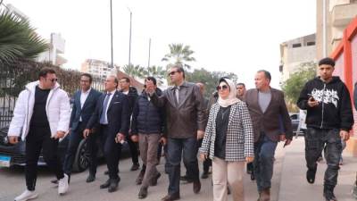 وزير الرياضة ومحافظ دمياط يفتتحان وحدة الطب الرياضي ويتفقدان أعمال تطوير سيتي كلوب ومركز شباب الاستاد