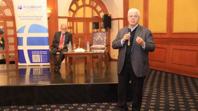 وزير التعليم العالي يشهد ورشة عمل فولبرايت حول "ريادة الأعمال ونقل التكنولوجيا"