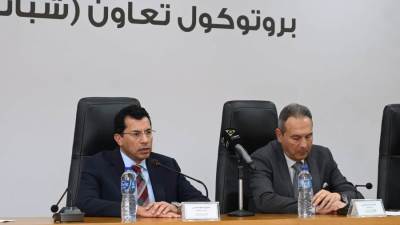 وزير الشباب والرياضة يشهد مراسم توقيع بروتوكول تعاون «شباب شامل» مع البنك الأهلي المصري
