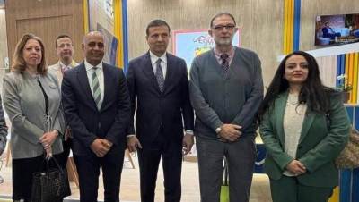 طارق الهوبي يشارك برفقة وزير الزراعة في افتتاح الجناح المصري بمعرض فروت لوجيستيكا الدولي