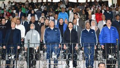 وزير الشباب والرياضة ومحافظا الوادي الجديد ومطروح يشهدون ختام  النسخة السادسة من الأوليمبياد الرياضي للمحافظات الحدودية