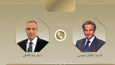 وزير الخارجية والمدير العام للوكالة الدولية للطاقة الذرية يبحثان هاتفيًا تطورات الملف النووى الإيراني