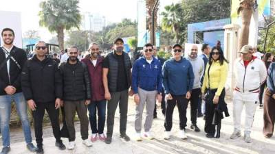  وزير الرياضة يطلق شارة بدء النسخة الثانية عشرة من ماراثون القاهرة الدولي