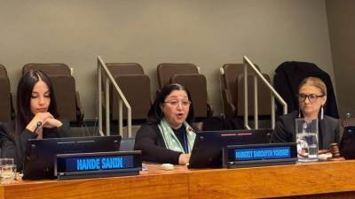 نائبة التضامن تشارك في فعاليات الحلقة النقاشية حول "أنظمة الرعاية الشاملة كممكنات للمساواة بين الجنسين والاندماج الاجتماعي والكرامة" بنيويورك