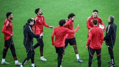 مران خفيف للاعبي الأهلي في فندق الإقامة بالجزائر..والبعثة تعود غدا الى القاهرة