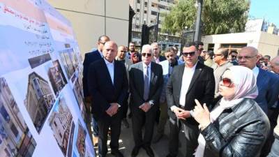 وزير الإسكان ومحافظ القاهرة ومستشار رئيس الجمهورية يتفقدون مشروعات تطوير القاهرة الخديوية