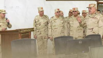 رئيس أركان حرب القوات المسلحة يتفقد الأكاديمية العسكرية للدراسات العليا والإستراتيجية