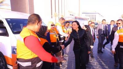 وزيرة التضامن تشهد اصطفاف فرق التدخل السريع والهلال الأحمر لتعزيز سرعة الاستجابة لحالات الأطفال والكبار بلا مأوى