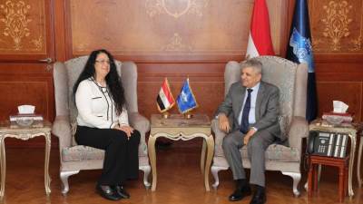  أسامة ربيع يبحث مع وفد "سيمنس" سبل التعاون المستقبلي في مجالات التدريب