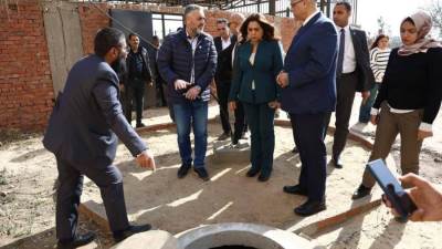 وزيرة التنمية المحلية  تتفقد وحدة البيوجاز بمجزر كفر شكر بالقليوبية وتؤكد: نسعى لتحقيق الاستفادة القصوي من المخلفات الحيوانية بالمجازر
