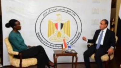 لقاء إعلامي لوزير الخارجية مع مجموعة National Media Group الكينية