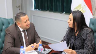 وزيرة التضامن الاجتماعي تلتقي عدداً من أعضاء مجلس النواب