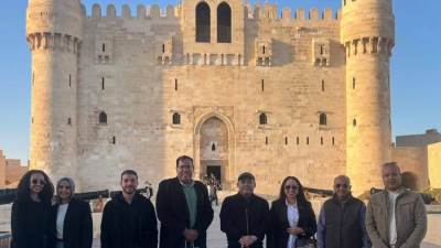 جولة للفائزيَن بجائزة مكتبة الإسكندرية العالمية فى عدة معالم سياحية