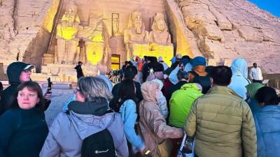 المركز الإعلامي لمجلس الوزراء: ظاهرة تعامد الشمس على وجه الملك رمسيس الثاني حدث حضاري وسياحي عالمي 