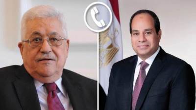 الرئيس السيسى وأبو مازن يشددان على رفضهما التام للاعتداءات الإيرانية على الدول العربية