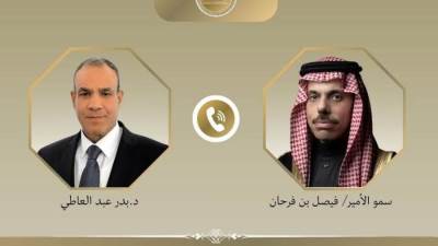 وزير الخارجية يجري مباحثات هاتفية مع نظيره السعودي لتنسيق المواقف إزاء التصعيد العسكري بالمنطقة