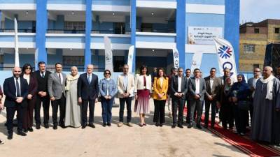 بنك QNB مصر يفتتح مدرسة شهداء نزلة الشوبك الإعدادية المشتركة للتعليم الأساسي بالجيزة بعد تطويرها ورفع كفاءتها بالتعاون مع مؤسسة صناع الخير