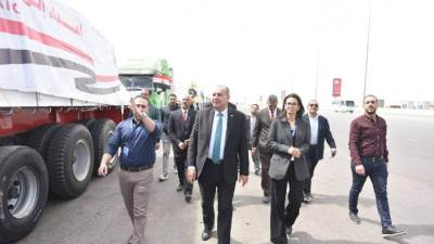 وزير التموين الدكتور شريف فاروق: إطلاق القافلة رقم (16) من المساعدات الإغاثية العاجلة إلى قطاع غزة بالتعاون مع هيئة الإغاثة الكاثوليكية