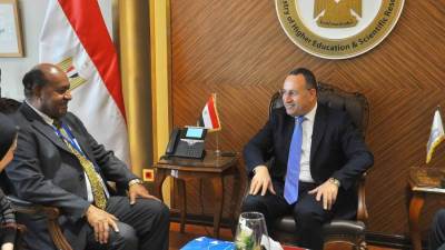 وزير التعليم يبحث التعاون مع اليونسكو في العلوم والتكنولوجيا ودعم التحول الرقمي بالجامعات