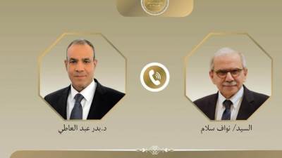 وزير الخارجية يتلقى اتصالاً هاتفياً من رئيس الوزراء اللبناني لبحث التصعيد الراهن في لبنان