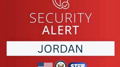 السفارة الأمريكية في الأردن تحذر مواطنيها من تهديدات أمنية وتدعو لمتابعة خيارات المغادرة