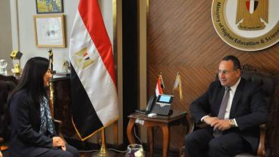 وزير التعليم العالي يبحث تعزيز التعاون مع برنامج الأمم المتحدة الإنمائي في دعم البحث العلمي والابتكار 