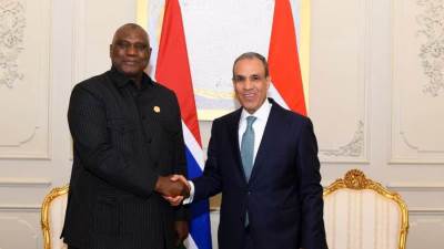 وزير الخارجية يبحث مع نظيره الجامبي تعزيز التعاون الثنائي وتكثيف التنسيق المشترك