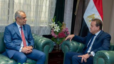 وزيرا الصحة والإنتاج الحربي يبحثان سبل التعاون المشترك لسرعة إنجاز المشروعات القومية الصحية