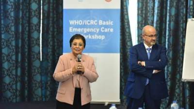 نائب وزير الصحة تبحث مع يونيسف ومنظمة الصحة العالمية دعم الرعاية الأولية وتشهد تدريبًا لتعزيز خدمات الطوارئ