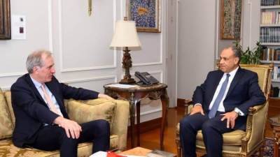 وزير الخارجية يبحث مع الممثل الأوروبي الخاص لعملية السلام تطورات الأوضاع في الأراضي الفلسطينية والشرق الأوسط