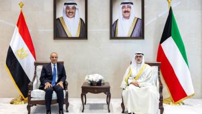 وزير الخارجية يعقد مباحثات مع نظيره الكويتي ويؤكد تضامن مصر الكامل مع الكويت