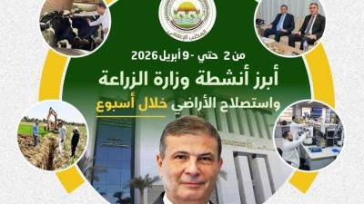 "الزراعة" تستعرض جهودها في دعم المزارعين وتحقيق الأمن الغذائي خلال الأسبوع الأول من أبريل