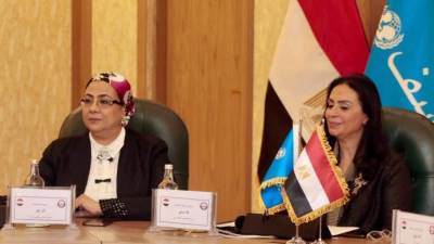 وزيرة التضامن الاجتماعي تشهد افتتاح "الغرف الصديقة للطفل" بمقر مكتب النائب العام