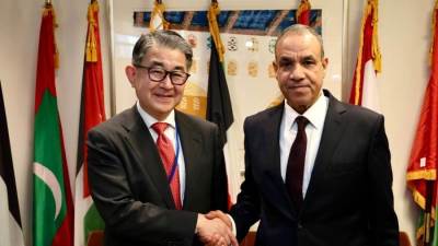 وزير الخارجية يلتقي النائب الأول لرئيس وكالة التعاون الدولي اليابانية
