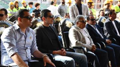 وزير الشباب والرياضة ومحافظ الدقهلية يتابعان أعمال تطوير نادي دكرنس