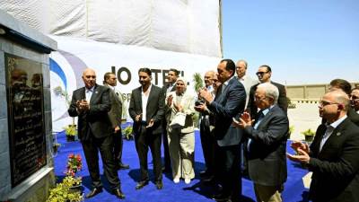 رئيس الوزراء يفتتح مصنع "جو ستيل" لصناعة المواسير الصلب باستثمارات 45 مليون دولار