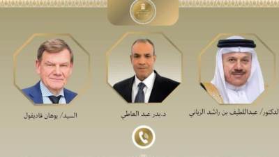 اتصالان هاتفيان لوزير الخارجية مع نظيريه في البحرين وألمانيا لبحث تطورات الأوضاع الإقليمية وجهود خفض التصعيد