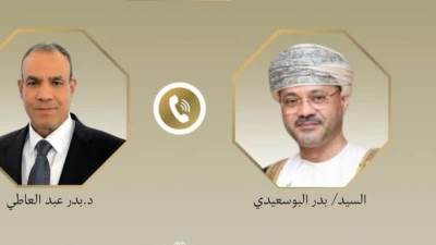 اتصال هاتفي بين وزير الخارجية ونظيره العماني لبحث التطورات الإقليمية وجهود خفض التصعيد