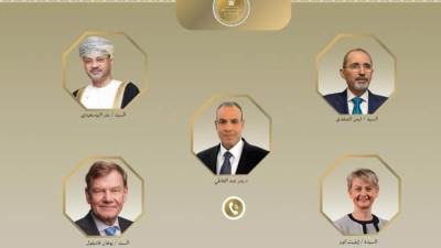 اتصالات هاتفية لوزير الخارجية ونظرائه من سلطنة عُمان والأردن والمملكة المتحدة وألمانيا لبحث التطورات الإقليمية