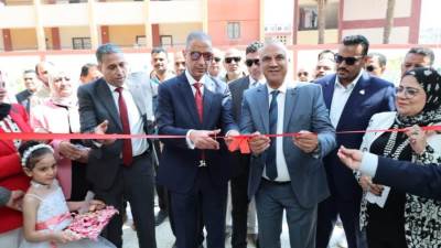 محافظ الجيزة يفتتح مدرستي المدينة المنورة الرسمية لغات وخاتم المرسلين الابتدائية بإمبابة بإجمالي 52 فصلًا دراسيًا