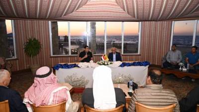 وزير الرياضة ومحافظ شمال سيناء يشهدان لقاءً حواريًا مع النواب والمشايخ والعواقل ومجالس إدارات مراكز الشباب