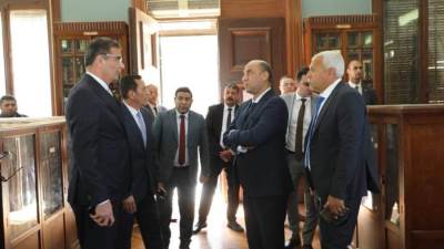 وزير الزراعة يستقبل وزيري العمل وشؤون المجالس النيابية ومحافظ الجيزة في جولة تفقدية للمتحف الزراعي ومعرض زهور الربيع بالدقي