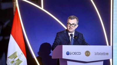 وزير التخطيط والتنمية الاقتصادية يلقي الكلمة الافتتاحية في فعالية ختام البرنامج القُطري مع منظمة التعاون الاقتصادي والتنمية OECD