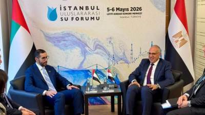 سويلم يلتقي مساعد وزير الخارجية الإماراتي لبحث تحضيرات عقد مؤتمر الأمم المتحدة للمياه 2026