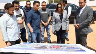  وزيرة التنمية المحلية والبيئة تتفقد مشروع وحدة احتجاز المضبوطات ومركبات التكهين بالخانكة في القليوبية